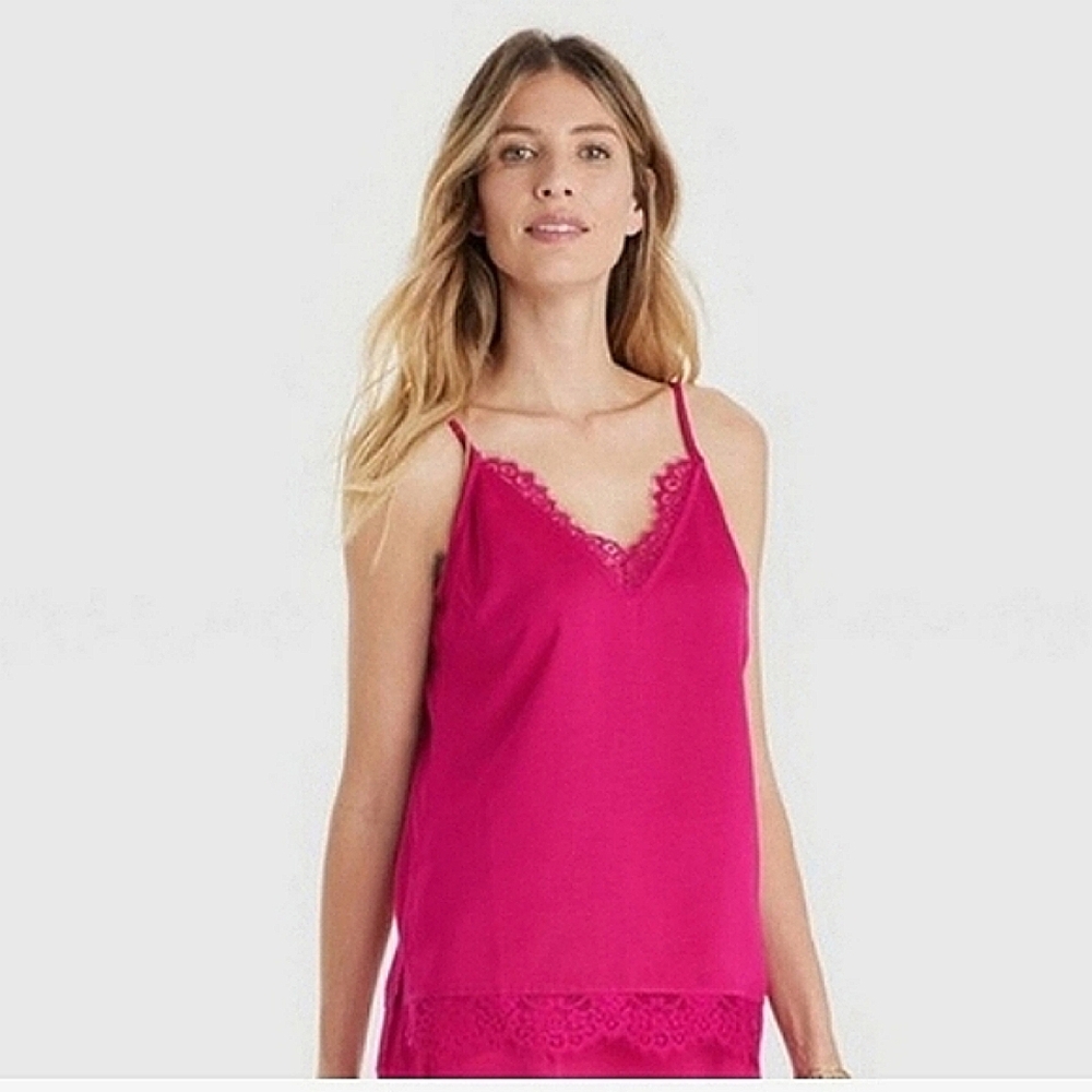 NWT A New Day Pink Satin Cami